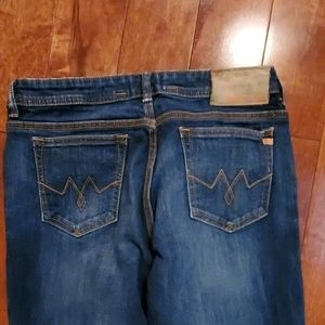 MEK low rise stretch skinny jeans - dark wash.